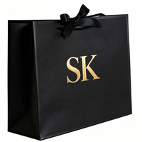 Sacs en papier avec logo estampé à chaud pour les fêtes d'anniversaire des enfants, Noël, la Saint-Valentin, sacs cadeaux en carton