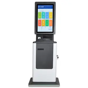PI2018 automatic scanner machine kiosk with face recognition 23 inch self service payment kiosk