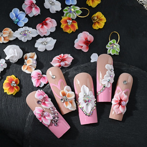 Decoraciones de Uñas de Diseño Popular, 30 Piezas/Paquete, Estilo Mixto, Adornos de Flores Acrílicas 3D para Arte de Uñas, DIY - Product Image 2