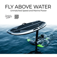 Planche de surf électrique hydrofoil verte à carreaux graphite, sans taxes, vente en gros, 8kW, haute vitesse, Foilboard Jetboard