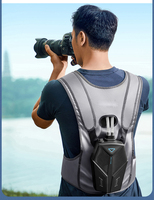 Gilet de climatisation semi-conducteur extérieur portable Vêtements de sécurité noirs avec technologie de refroidissement par eau