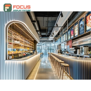 Vitrine de Luxe pour Café avec Façade en Verre Trempé, Zone d'Exposition pour Grains de Café, Meuble de Présentation pour Café - Product Image 5