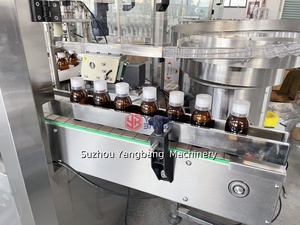シロップガラス瓶液体充填およびキャッピングシール設備ライン自動250ml 100ml中国工場 - Product Image 6