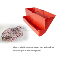 YCZ Mangeoire automatique en plastique durable pour volailles, boîte d'alimentation en forme de J pour cailles, pigeons, poulets en cage