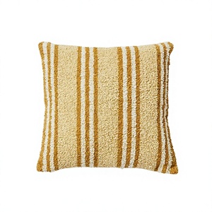 ITHL Striped Square Woven Bohemian Style <b>Throw</b> <b>Pillow</b> Cover Non-Toxic 100% Cotton Filling Hand Washable Decorative <b>Pillow</b> - Product Image 1