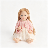 Poupée Reborn réaliste de 22 pouces, corps entièrement en vinyle, aspect de nouveau-né, vêtements assortis, personnalisable, vente en gros, cadeau