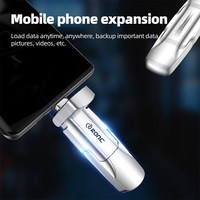 Flashdisk USB3.2 Tipe C Logam Baru 128GB/256GB/512GB OTG Solid State dengan Garansi 1 Tahun, Chip Tersedia