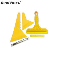 Outils d'enveloppe de voiture en caoutchouc de raclette en plastique SQ4 pour l'application de Film de vinyle de voiture