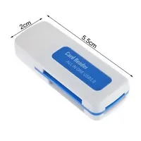 Lector de Tarjetas de Memoria Portátil de Alta Velocidad 4 en 1 con Ranura para Tarjetas TF, M2 y MS para Computadora