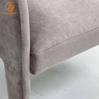 Chaise de salle à manger de luxe moderne nordique de haute qualité, mobilier de salle à manger rembourré