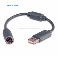 Câble adaptateur USB vers manette filaire de haute qualité pour manette Xbox 360, accessoires de jeu