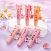 Grosir Liontin Bunga, Tabung Lembut, Lip Mud, Lip Gloss Velvet Matte, Gantungan Kunci Portabel, Lipstik Cair, Riasan Pelajar