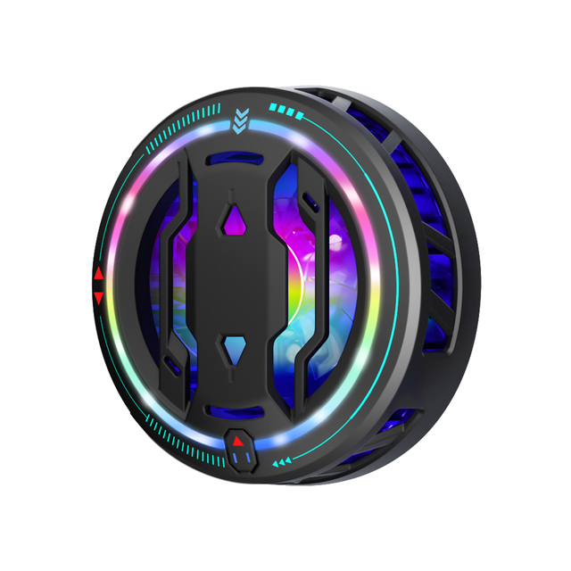 Universal Magnetic Mobile Phone Cooler Colorful Light Fast Cooling Semiconductor Fan Radiator Gaming Live Streaming