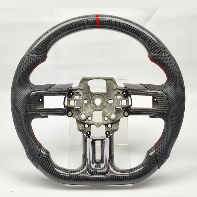For Ford Mustang 2015-2017 Real Carbon Fiber Steering Wheel