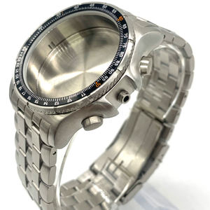 Thép không gỉ trường hợp đồng hồ và ban nhạc với xoay bezel cho Ronda 5050.b phong trào 20ATM khả năng chịu nước - Product Image 2