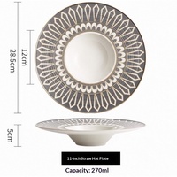 Assiettes en céramique de style nordique en gros – Qualité restaurant pour steak, poisson et desserts – Logo personnalisé disponible