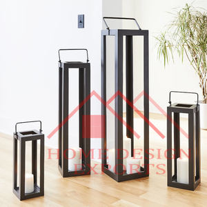 Linterna de vela de acero inoxidable con linterna votiva de cristal decoración de boda última decoración vela tarro linterna votiva para la venta - Product Image 6