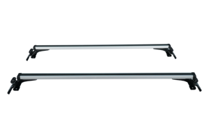 Barres transversales SEMRISE personnalisées <span class=keywords><strong>de</strong></span> 127 cm en alliage d'aluminium et <span class=keywords><strong>de</strong></span> fer argenté et noir <span class=keywords><strong>pour</strong></span> pick-up Hilux - Installation boulonnée sur le <span class=keywords><strong>toit</strong></span> - Product Image 4
