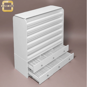 Trắng đơn giản văn phòng Salon đồ nội thất của Tủ hồ sơ quầy tiếp tân cho bàn tiếp tân cong với đèn LED - Product Image 2