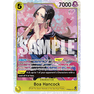 One Piece the Card Game Boa Hancock PRB02-017 SR (JAP) Material de Papel - Product Image 1