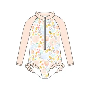 Nuovi abiti estivi Casual per bambini in tinta unita a costine con maniche a mosca top + pantaloncini di alta qualità set di vestiti per bambine