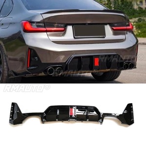 Diffuseur de pare-chocs arrière noir brillant pour BMW Série 3 G20 G28 2023+ - Accessoire de modification automobile - Product Image 1