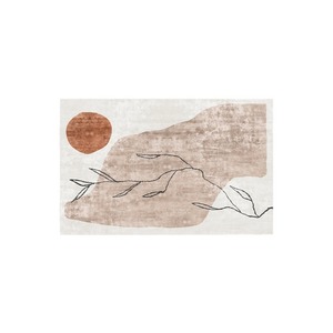 Tapis de style Wabi Sabi, rectangulaire, imitation cachemire, antidérapant, pour salon, chambre à coucher, bureau - Product Image 2