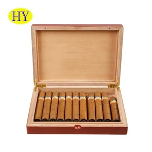 Humidor regalo personalizzato di alta qualità da viaggio Humidor di cedro spagnolo scatola di immagazzinaggio di sigari in legno di paulonia