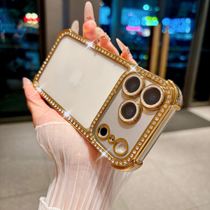 Funda Protectora Antigolpes con Esquinas de Airbag para iPhone 17 Pro Max 16, Protector de Lente con Brillantina, Funda con Diamantes - Product Image 5