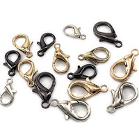 Vente en gros personnalisable 16MM 2.5MM fermoir homard en or étanche porte-clés et collier crochet sac pièces et accessoires