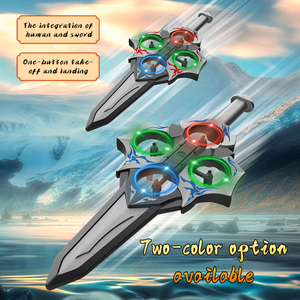 2026 Newest Flying Sword AE101 Foam Flying Sword 2.4G 6-Axis Gyroscope 3-Speed <b>Switching</b> Watch <b>Remote</b> Control With LED Lights - Product Image 4