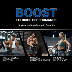 निजी लेबल वेगन एनर्जी ग्मी पूरक मांसपेशियों की वृद्धि का समर्थन करता है ऊर्जा सहनशक्ति क्रिएटिन मोनोहाइड्रेट गुम्मीज - Product Image 6