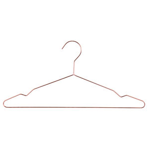 YIKAI, venta al por mayor, colgador de alambre de cobre dorado Ross a granel, colgador de ropa de alambre de Metal Popular personalizado, soporte para ropa de oro rosa - Product Image 6