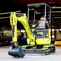 Mini-excavatrice multifonctionnelle de 1,7 tonne, livraison gratuite, moteur diesel CE Euro 5, excavatrice agricole, neuve ou d'occasion, excavatrice à chenilles
