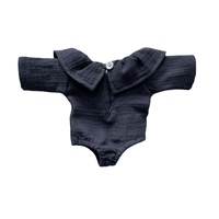 Accessoires pour poupée bébé douce printemps-été personnalisés, vêtements en mousseline pour poupée bébé, pour poupée de 13 à 18 pouces