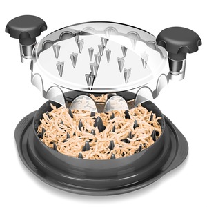 Triturador de Carne de Res y Pollo Portátil de Alta Calidad, de Plástico y PP, con Tapa Transparente Antideslizante, Utensilios de Cocina para Uso Doméstico - Product Image 2