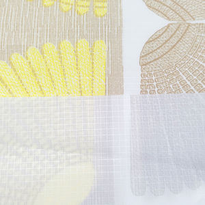 Mantel con Patrón de Hojas de Ginkgo Estilo Chino y Diseño de Mármol - Product Image 5