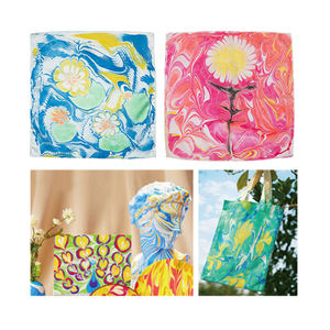 Toksik olmayan renkli mermer boya seti çocuklar için ipek eşarp sanat ve zanaat ebru çizim oyuncak seti okul öncesi - Product Image 4