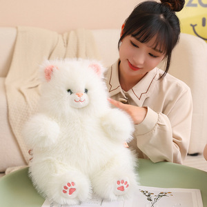 Peluche <span class=keywords><strong>chat</strong></span> bonbon en coton PP, coussin apaisant pour animaux de compagnie, cadeau pour filles - Product Image 4