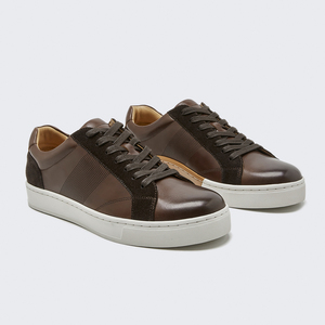 Zapatos deportivos de cuero para hombre, <span class=keywords><strong>zapatillas</strong></span> masculinas personalizadas, de lujo chino - Product Image 1