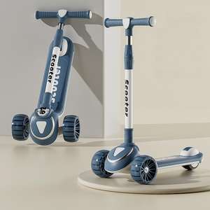 مناسبة للأطفال الذين تتراوح أعمارهم بين 1-3-6-12 ، هذا سكوتر خفيف الوزن قابل للطي للبالغين والفتيان والفتيات ، والدراجات البخارية الطفل - Product Image 2