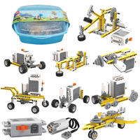 Bloques de Construcción de Plástico Ecológicos para Niños, Robot Programable con Control por Aplicación, Educativo, para Armar, CB9886, 180 Piezas
