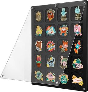 Clear Acrylic Dust-Free <strong>Table</strong> <strong>Top</strong> Wall <strong>Display</strong> Holder <strong>Board</strong> for Enamel Jewelry Pins Pin Collection Gift Pin Storage Rack - Product Image 1