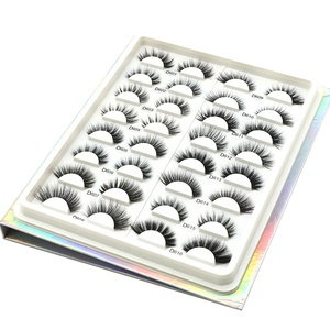 Haute qualité <span class=keywords><strong>d</strong></span> curl cils cils personnalisé bandes en gros vison cils - Product Image 4