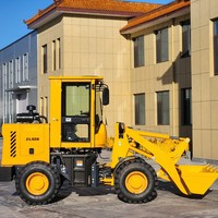 Mini-chargeuse sur pneus compacte ZL928 1 tonne avec bras hydraulique télécommandé, vérin et valve de commande pour joystick moteur, grappin d'origine
