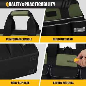 Bolsa de Herramientas Profesional de Gran Tamaño para Hombres, Personalizable, para Ingenieros, Carpinteros, Técnicos de Plomería, Fontaneros, Electricistas - Product Image 4