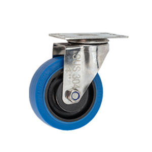 Mittlerer Edelstahl Gummi blau Nachlauf Doppel lager Nachlauf - Product Image 2