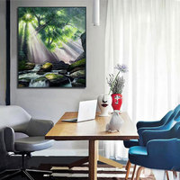 Art original, peinture à l'huile sur toile 100% peinte à la main, art déco, paysage naturel, taille personnalisée, art mural suspendu pour la décoration de la maison