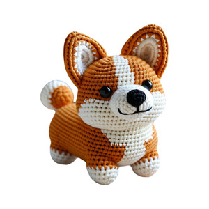Jouets tricotés au <span class=keywords><strong>Crochet</strong></span> faits main, adorable poupée animale tricotée à la main, jouets pour bébé - Product Image 1