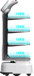 Hot Sale Bester Preis Vorteil Lieferant Food Delivery <span class=keywords><strong>Robot</strong></span> mit 40kg Last Werbe bildschirm für Restaurant Supermarkt - Product Image 5